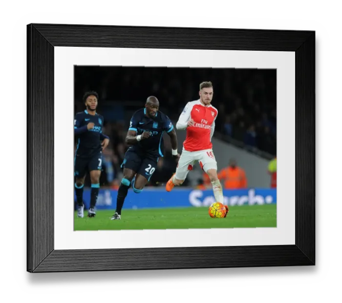 Framed Print : Ramsey vs Mangala: Clash of the Titans in Arsenal vs Manchester City Premier League Showdown (December 2015) Framed Print : Ramsey vs Mangala: Clash of the Titans in Arsenal vs Manchester City Premier League Showdown (December 2015)