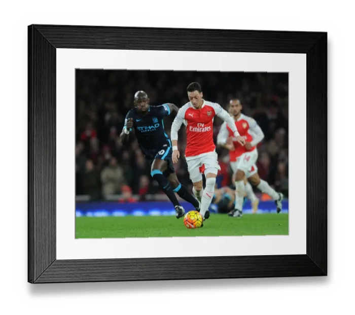 Framed Print : Ozil vs Mangala: Clash of the Titans in Arsenal vs Manchester City (2015-16) Premier League Framed Print : Ozil vs Mangala: Clash of the Titans in Arsenal vs Manchester City (2015-16) Premier League
