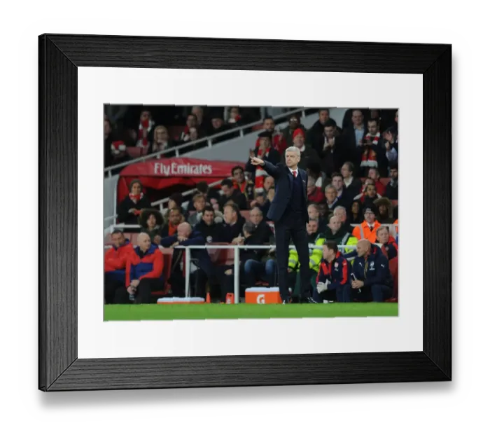 Framed Print : Arsene Wenger and Arsenal Face Manchester City in Premier League 2015-16