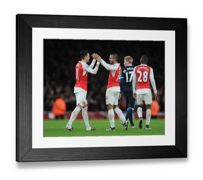 Framed Print : Theo Walcott's Stunner: Arsenal's Game-Changing Goal vs. Manchester City (2015-16)