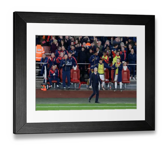 Framed Print : Arsene Wenger's Triumph: Arsenal's Victory Over Manchester City (2015-16)