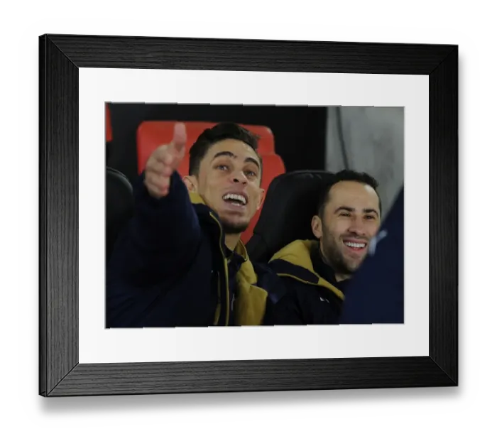Framed Print : Arsenal's Gabriel and Ospina Before Southampton's St Marys Stadium Clash (2015-16) Framed Print : Arsenal's Gabriel and Ospina Before Southampton's St Marys Stadium Clash (2015-16)