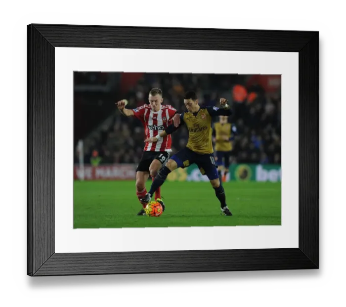 Framed Print : Mesut Ozil's Masterclass: Outsmarting James Ward-Prowse at Southampton, Premier League 2015-16 Framed Print : Mesut Ozil's Masterclass: Outsmarting James Ward-Prowse at Southampton, Premier League 2015-16