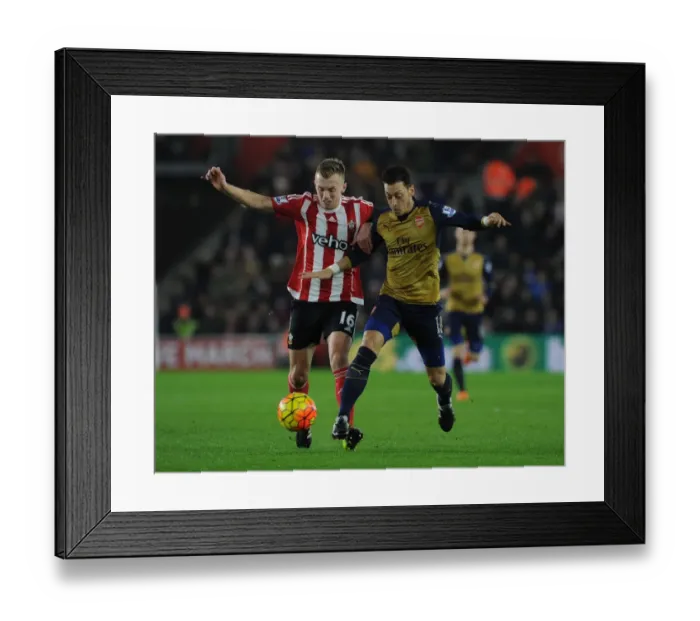 Framed Print : Mesut Ozil's Masterclass: Outsmarting James Ward-Prowse at Southampton, Premier League 2015-16 Framed Print : Mesut Ozil's Masterclass: Outsmarting James Ward-Prowse at Southampton, Premier League 2015-16