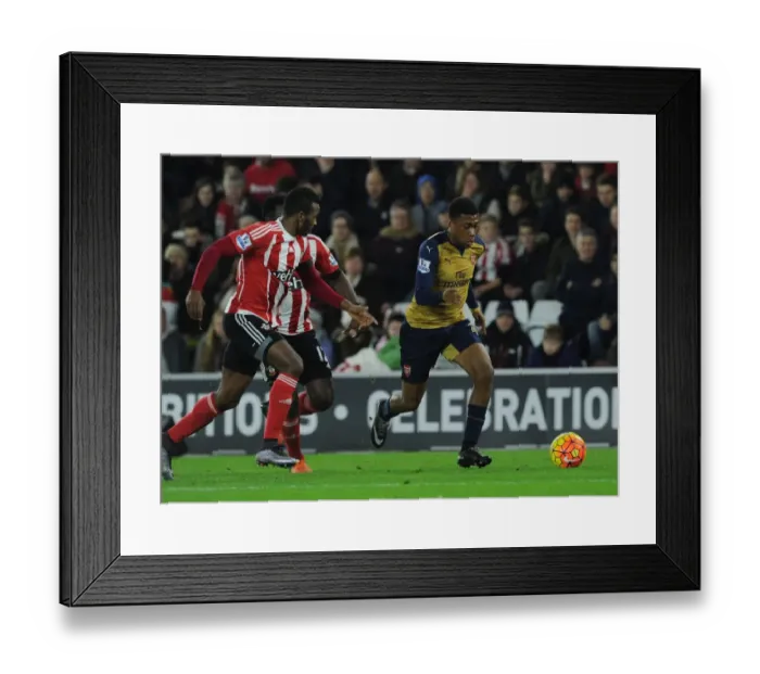 Framed Print : Arsenal's Alex Iwobi vs. Southampton's Cuco Martina: Intense Clash in Premier League Match (December 2015) Framed Print : Arsenal's Alex Iwobi vs. Southampton's Cuco Martina: Intense Clash in Premier League Match (December 2015)