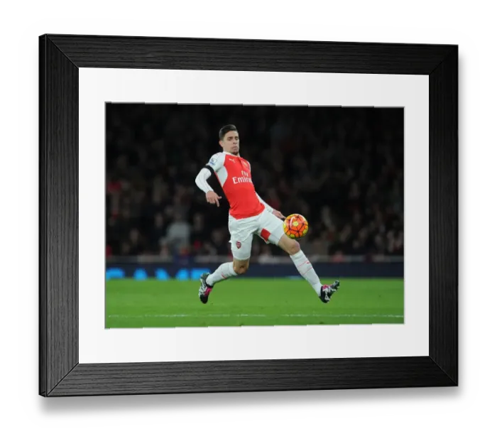 Framed Print : Gabriel vs Bournemouth: Arsenal's Defender in Action during the 2015-16 Premier League Clash Framed Print : Gabriel vs Bournemouth: Arsenal's Defender in Action during the 2015-16 Premier League Clash