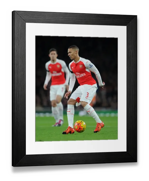 Framed Print : Arsenal's Kieran Gibbs in Action against Bournemouth (Premier League 2015-16) Framed Print : Arsenal's Kieran Gibbs in Action against Bournemouth (Premier League 2015-16)