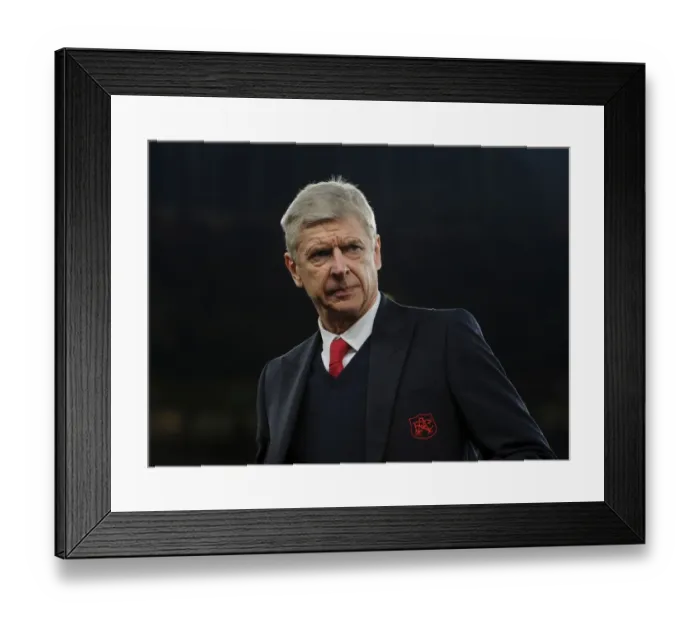 Framed Print : LONDON, ENGLAND - DECEMBER 28: Arsene Wenger the Manager of Arsenal before the Barclays Premier League match between Framed Print : LONDON, ENGLAND - DECEMBER 28: Arsene Wenger the Manager of Arsenal before the Barclays Premier League match between