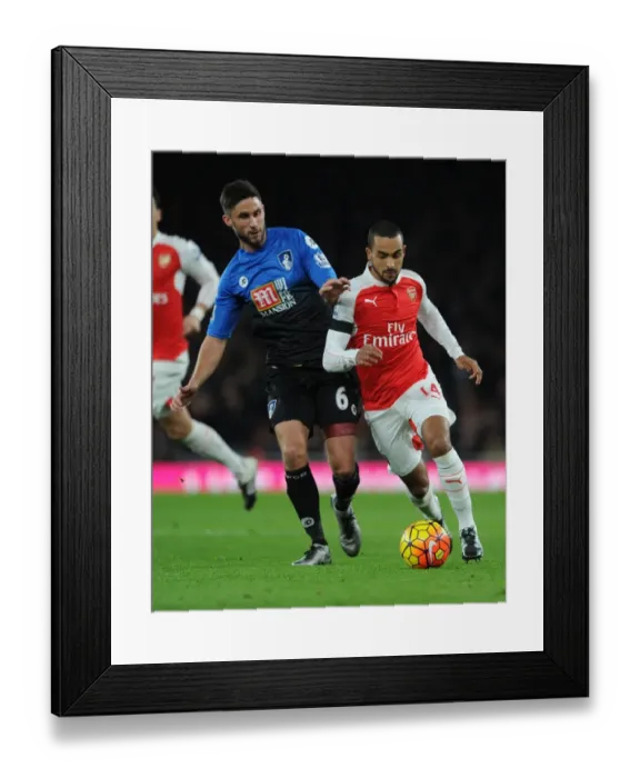 Framed Print : Arsenal vs Bournemouth: Walcott vs Surman - Premier League Showdown Framed Print : Arsenal vs Bournemouth: Walcott vs Surman - Premier League Showdown