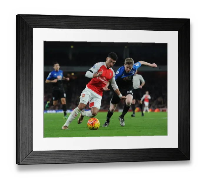 Framed Print : Arsenal vs Bournemouth: Oxlade-Chamberlain vs O'Kane - Premier League Showdown (December 2015) Framed Print : Arsenal vs Bournemouth: Oxlade-Chamberlain vs O'Kane - Premier League Showdown (December 2015)