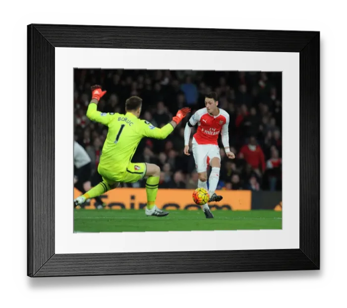 Framed Print : Ozil Scores His Second: Arsenal's Victory Over Bournemouth in the 2015-16 Premier League Framed Print : Ozil Scores His Second: Arsenal's Victory Over Bournemouth in the 2015-16 Premier League