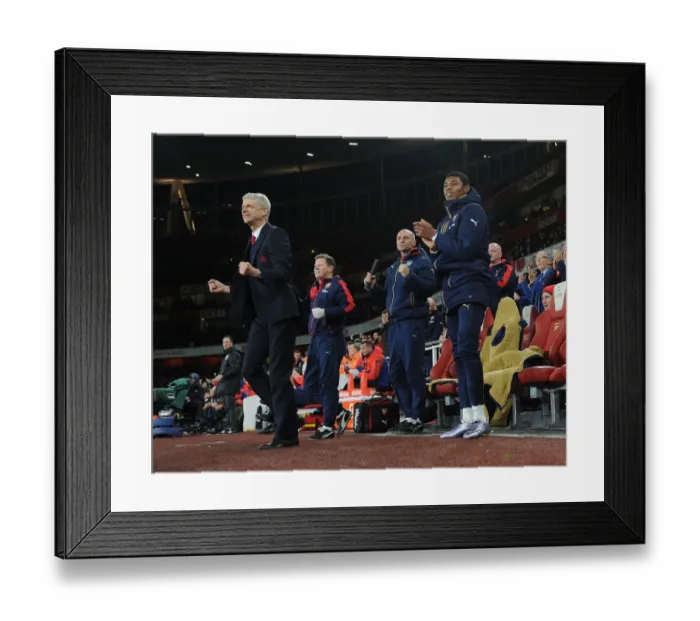 Framed Print : Arsenal Celebrate Mesut Ozil's Goal Against Bournemouth (2015-16): Wenger and Reine-Adelaide Rejoice Framed Print : Arsenal Celebrate Mesut Ozil's Goal Against Bournemouth (2015-16): Wenger and Reine-Adelaide Rejoice