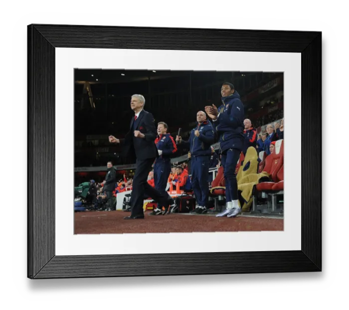 Framed Print : Arsenal's Mesut Ozil Scores and Celebrates with Jeff Reine-Adelaide: A 2015-16 Premier League Goal for the Gunners (vs Bournemouth) Framed Print : Arsenal's Mesut Ozil Scores and Celebrates with Jeff Reine-Adelaide: A 2015-16 Premier League Goal for the Gunners (vs Bournemouth)