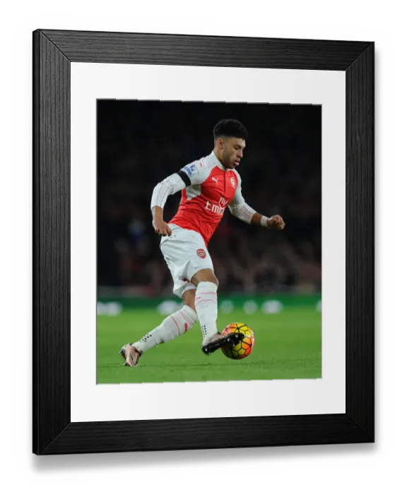 Framed Print : Oxlade-Chamberlain Shines: Arsenal's Dominant Display vs Bournemouth (2015-16)