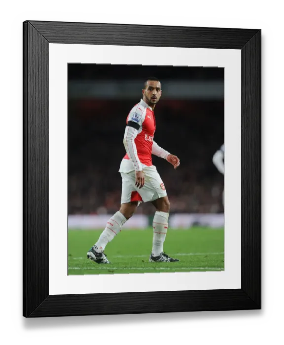 Framed Print : Theo Walcott vs Bournemouth: Arsenal's Star Forward Battles in Premier League Clash (2015-16)