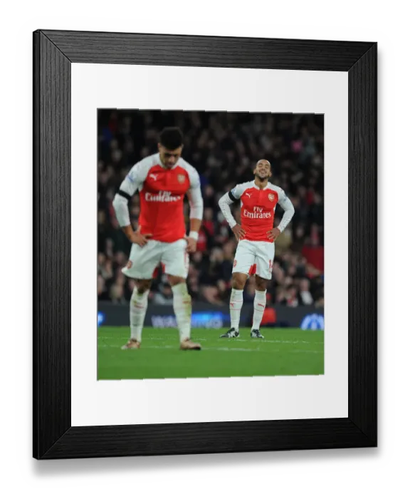 Framed Print : Theo Walcott in Action: Arsenal vs Bournemouth, Premier League 2015-16