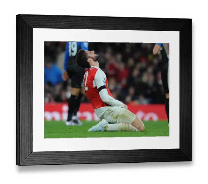 Framed Print : Arsenal's Olivier Giroud in Action during the Premier League Clash against Bournemouth (2015-16) Framed Print : Arsenal's Olivier Giroud in Action during the Premier League Clash against Bournemouth (2015-16)