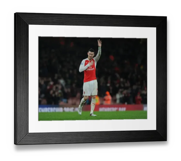 Framed Print : Arsenal's Laurent Koscielny Celebrates Victory Over Newcastle United (2015-16)