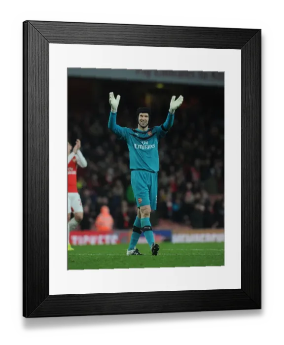 Framed Print : Petr Cech's Reaction: Arsenal vs Newcastle United, Premier League 2015-16