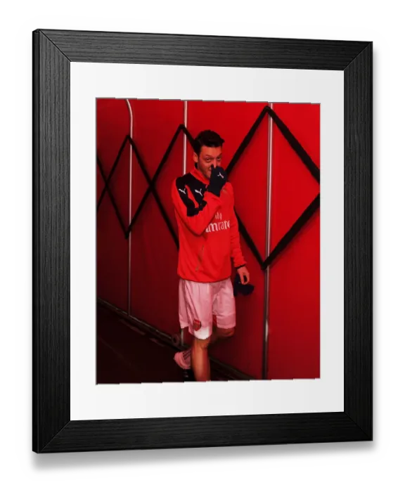 Framed Print : Mesut Ozil Gears Up: Arsenal vs. Newcastle United (Premier League, 2015-16) Framed Print : Mesut Ozil Gears Up: Arsenal vs. Newcastle United (Premier League, 2015-16)