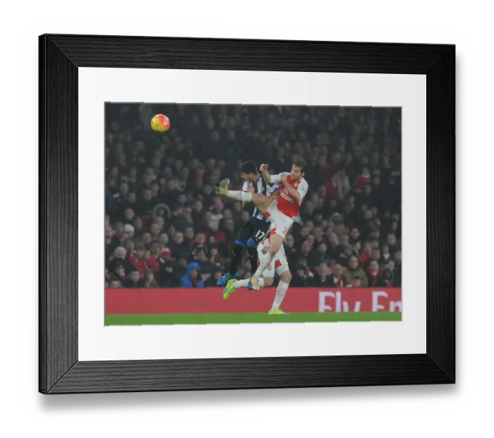 Framed Print : Flamini vs Perez: A Premier League Battle at Emirates Stadium Framed Print : Flamini vs Perez: A Premier League Battle at Emirates Stadium
