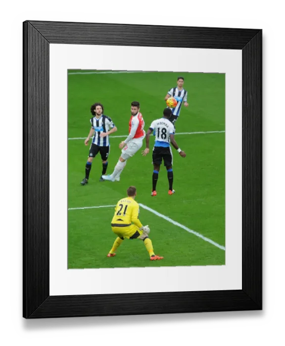 Framed Print : Clash at the Emirates: Giroud vs. Mbemba - Arsenal vs. Newcastle United Framed Print : Clash at the Emirates: Giroud vs. Mbemba - Arsenal vs. Newcastle United
