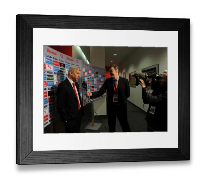 Framed Print : Arsene Wenger - Arsenal Manager's Pre-Match Interview vs Newcastle United (2015-16) Framed Print : Arsene Wenger - Arsenal Manager's Pre-Match Interview vs Newcastle United (2015-16)