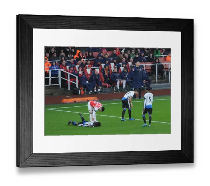 Framed Print : Arsene Wenger Leads Arsenal Against Newcastle United in Premier League Clash (2015-16)