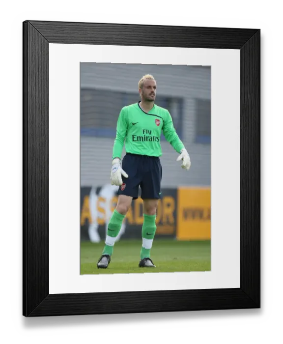 Framed Print : Manuel Almunia: Unyielding Arsenal Goalkeeper in Action at Burgenland Framed Print : Manuel Almunia: Unyielding Arsenal Goalkeeper in Action at Burgenland