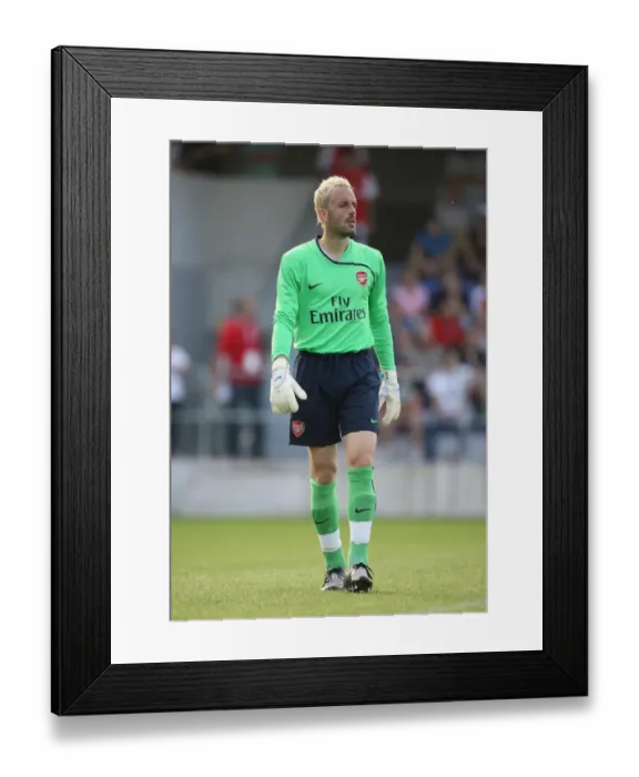 Framed Print : Manuel Almunia: In Action for Arsenal Against Burgenland in Austria, 2008 Framed Print : Manuel Almunia: In Action for Arsenal Against Burgenland in Austria, 2008