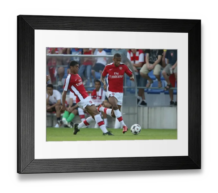 Framed Print : Denilson and Armand Traore (Arsenal) Framed Print : Denilson and Armand Traore (Arsenal)
