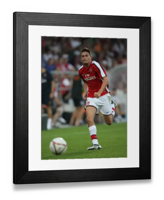 Framed Print : Henri Lansbury in Action: Arsenal's Victory over Burgenland (2008)