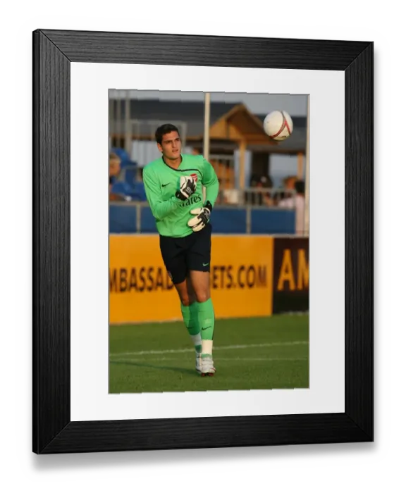 Framed Print : Vito Mannone's Stellar Performance: Arsenal's Victory Over Burgenland (28 / 7 / 2008)