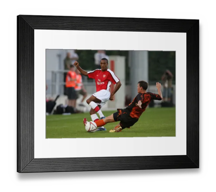Framed Print : Jay Simpson (Arsenal) Christoph Kiss (Burgenland)