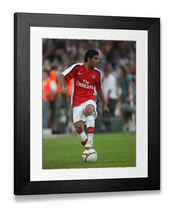 Framed Print : Carlos Vela: Scoring for Arsenal Against Burgenland in Austria, 2008 Framed Print : Carlos Vela: Scoring for Arsenal Against Burgenland in Austria, 2008
