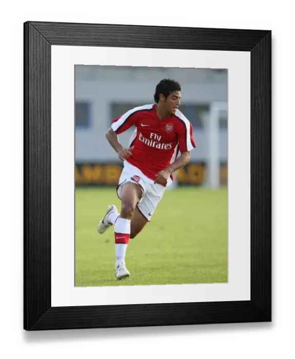 Framed Print : Arsenal's Unstoppable Carlos Vela: The Historic 10-2 Win Against Burgenland (2008)