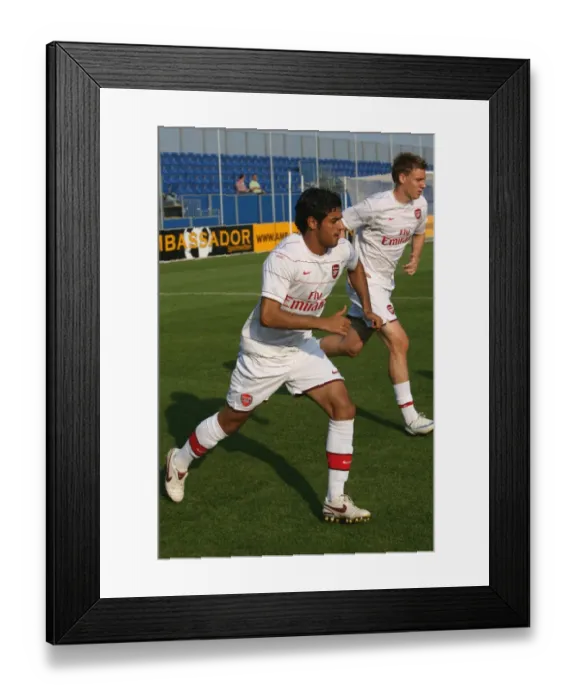 Framed Print : Carlos Vela and Nicklas Bendtner (Arsenal)