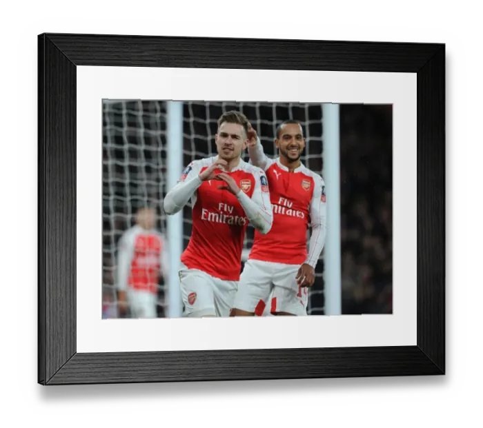 Framed Print : Double Trouble: Ramsey-Walcott Goal Blitz Leads Arsenal to FA Cup Triumph over Sunderland
