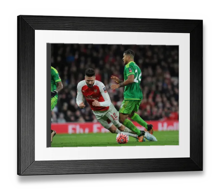 Framed Print : Giroud vs Yedlin: A Battle at Emirates Stadium - Arsenal vs Sunderland FA Cup Clash, 2016 Framed Print : Giroud vs Yedlin: A Battle at Emirates Stadium - Arsenal vs Sunderland FA Cup Clash, 2016