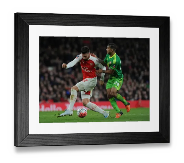 Framed Print : Giroud vs Yedlin: A FA Cup Battle at Emirates Stadium - Arsenal vs Sunderland Framed Print : Giroud vs Yedlin: A FA Cup Battle at Emirates Stadium - Arsenal vs Sunderland