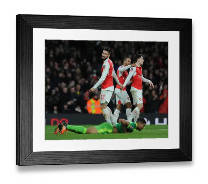 Framed Print : Olivier Giroud's Hat-trick Leads Arsenal to FA Cup Victory over Sunderland Framed Print : Olivier Giroud's Hat-trick Leads Arsenal to FA Cup Victory over Sunderland
