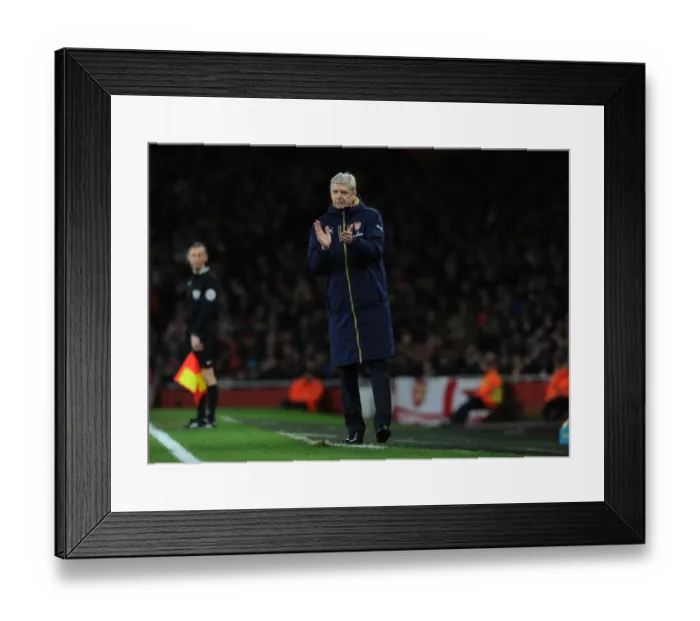Framed Print : Arsene Wenger Leads Arsenal Against Sunderland in FA Cup Third Round