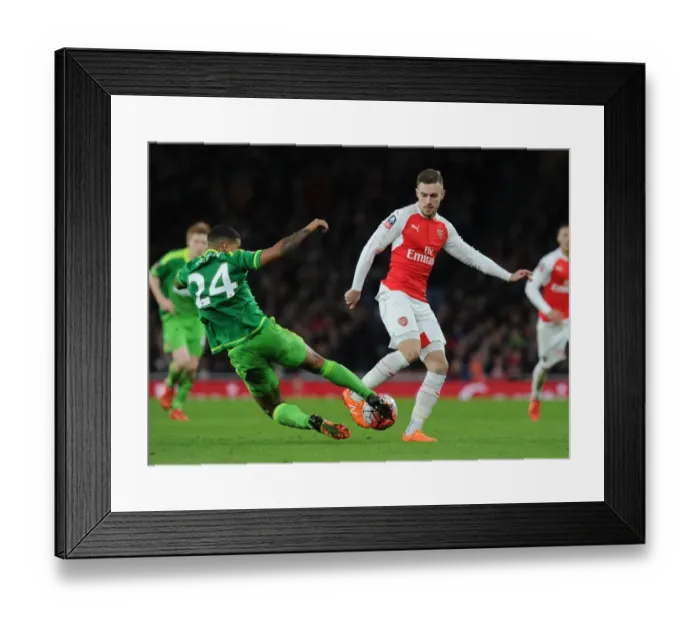 Framed Print : Ramsey vs. Yedlin: FA Cup Battle at Emirates - Arsenal vs. Sunderland Framed Print : Ramsey vs. Yedlin: FA Cup Battle at Emirates - Arsenal vs. Sunderland