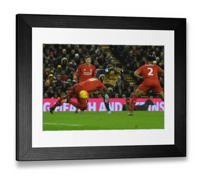 Framed Print : Giroud's Stunner: Arsenal's 3-1 Comeback at Liverpool (Premier League 2015-16) Framed Print : Giroud's Stunner: Arsenal's 3-1 Comeback at Liverpool (Premier League 2015-16)
