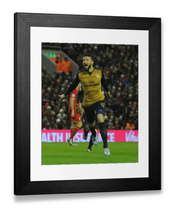 Framed Print : Giroud's Hat-Trick: Arsenal's Thrilling Victory Over Liverpool in the 2015-16 Premier League Framed Print : Giroud's Hat-Trick: Arsenal's Thrilling Victory Over Liverpool in the 2015-16 Premier League