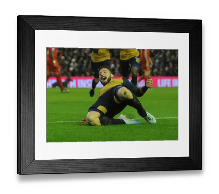 Framed Print : Olivier Giroud's Hat-Trick: Arsenal's Thrilling Victory Over Liverpool in the Premier League 2015-16 Framed Print : Olivier Giroud's Hat-Trick: Arsenal's Thrilling Victory Over Liverpool in the Premier League 2015-16