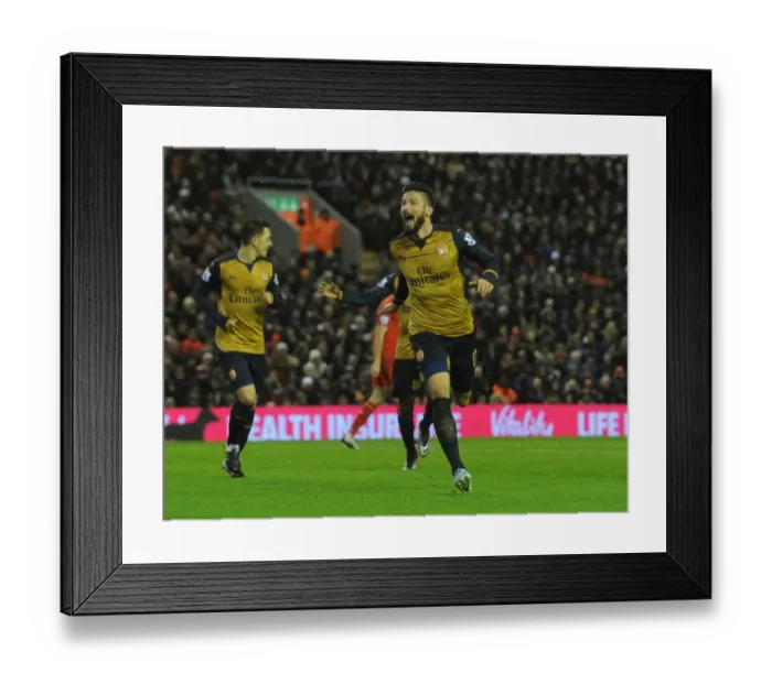 Framed Print : Olivier Giroud's Hat-Trick: Arsenal's Thrilling Victory Over Liverpool in the Premier League 2015-16 Framed Print : Olivier Giroud's Hat-Trick: Arsenal's Thrilling Victory Over Liverpool in the Premier League 2015-16