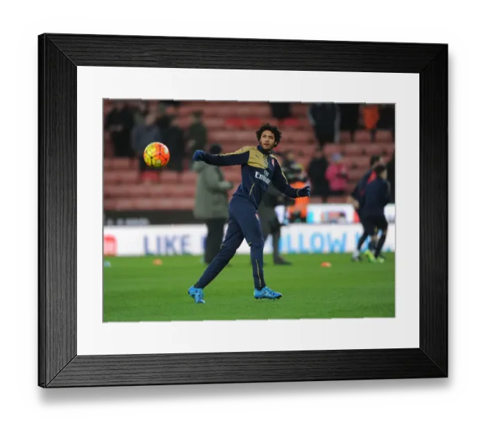 Framed Print : Mohamed Elneny: Arsenal's Midfield Maestro Readies for Stoke City Showdown (2016)