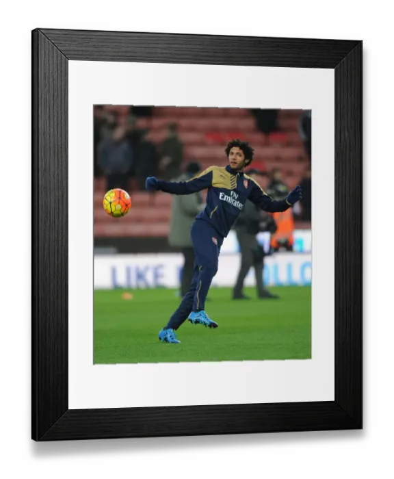Framed Print : Mohamed Elneny: Arsenal's Midfield Master Readies for Stoke City Battle
