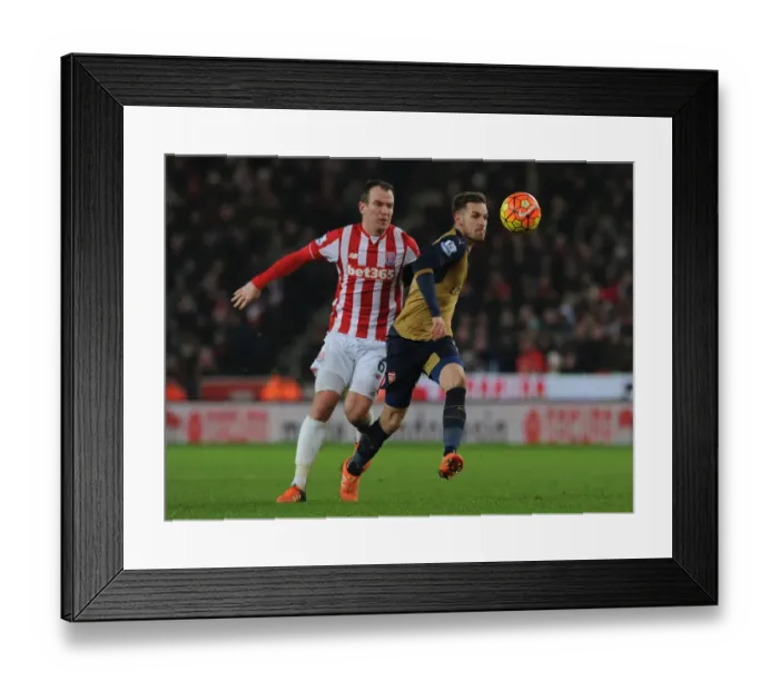 Framed Print : Ramsey vs. Whelan: A Football Rivalry at Stoke City (2015-16)